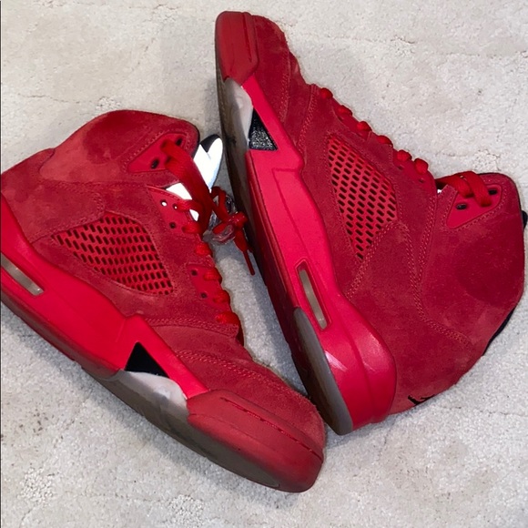 Jordan Retro 5 “Red Suede” - Picture 5 of 9